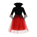 2026 Ghost Bride Dress Girls Boys Red Halloween Cosplay Costume Gothic Dress Party Kids Vestidos Clothes 2-12 Years. 