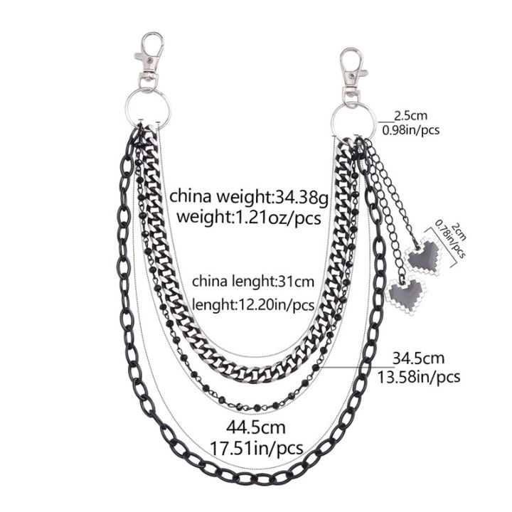 Cool%20Rock%20Hip%20Hop%20Black%20Love%20Pendant%20Keychain%20for%20Men%20Trendy%20Multilayer%20Jeans%20Pants%20Chain%20Party%20Jewelry%20Accessory%20-%20Image%203