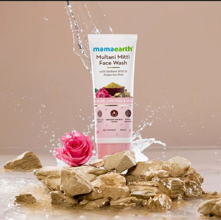 Mamaearth%20Multani%20Mitti%20Face%20Wash%20with%20Multani%20Mitti%20&%20Bulgarian%20Rose%20For%20Oil%20Control%20&%20Acne%20(100ml)%20-%20Image%204