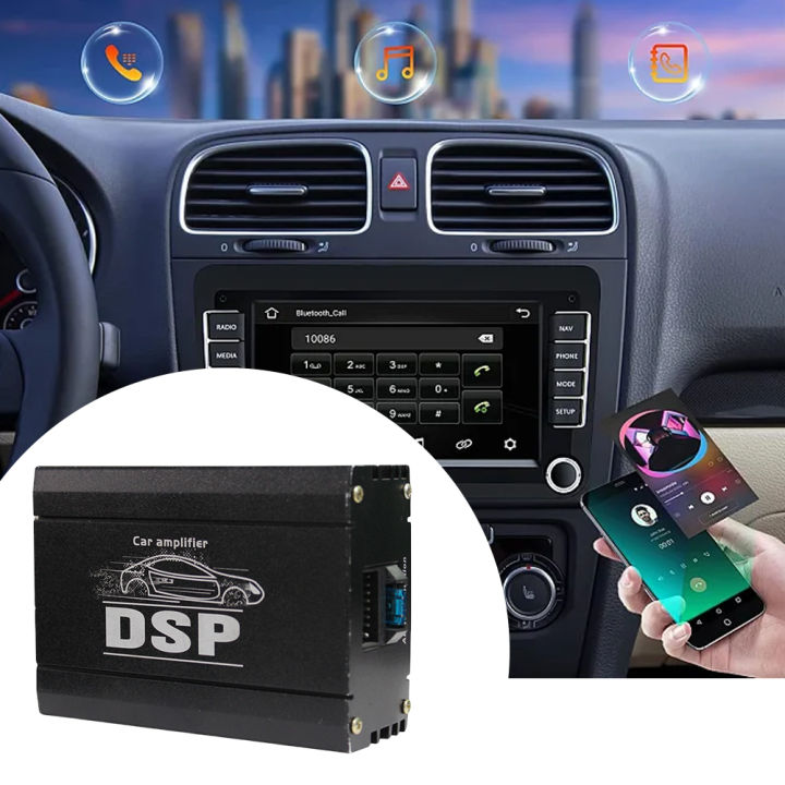 Car DSP Digital Audio Processor 4-Channel DSP Car Power Amplifier Audio ...
