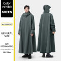BLALION Thicken Oxford Waterproof Rain Gear Rain Poncho Unisex Fashion Rain Coat Long Raincoat Loose Oversized Hooded Rainwear. 