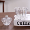 Basket Coffee Dripper Crystal Eye Pour Over Coffee Filter 1-2 People Acrylic Coffee Filter Cup Filter Papers Press Flat Bottom. 