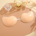 Reusable Silicone Nipple Covers Women Mango Shaped Self Adhesive Bra Strapless Push-Up Bralette Invisible Breast Petals Lingerie. 