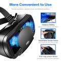 3D VR Headset Box Virtual Reality Helmet with Remote Control Smart Viar Goggles Devices For 5-7inch Cell Phone Smartphones.