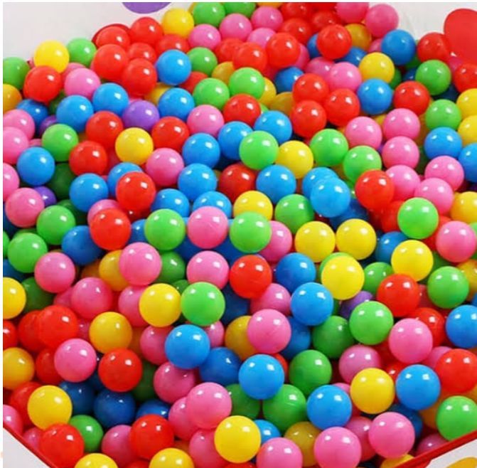 soft playballs  for babies in vibrant colors (100,50,  pack)