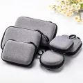 1Pcs Mini EVA Storage Bag Pouch Carrying Bag Zipper Earphone Case For Airpod Earphone/Phone/Charging Cable Digital Accessories. 