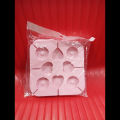 Heart and Round Candy Shape Silicone Lollipop Mold 8 Cavity. 