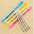 Stainless Steel Extractor Blackhead Remover Needles | Acne Pimple Blemish Bron Stick 4 Pcs Set. 