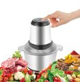 Electric Meat Chopper Machine - Electric food chopper - Qeema Machine - 3L Stainless Steel Bowl with Sharp Blades & Powerful Motor  High-Quality Electric Meat Grinder. 