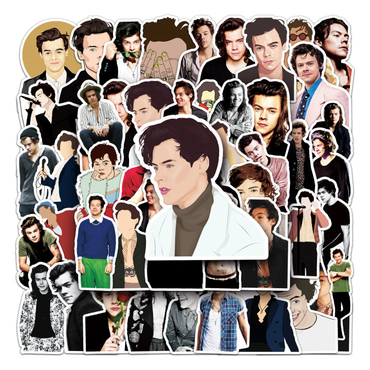 50 Piece Harry Styles Stickers Waterproof DIY For Phones Laptop Car Sticker Creative Home Decal