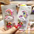 PACK OF 3 NEW DESIGN STYLISH MULTISHAPE  HOLLOW GEOMETRIC MULTICOLOR HAIR CATCHER HAIR PINS HAIR ACCESSORIES FOR BABY GIRLS KIDS. 