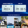 GRANDnavi Marine Radio Boat Stereo Bluetooth FM AM Digital Media Audio Player Waterproof For Yacht ATV UTV Golf Cart Motorcycle. 