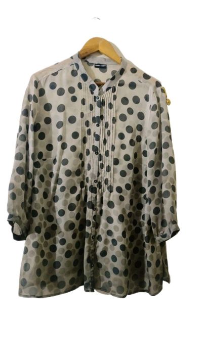 women's free size polka dot kurti shirt kameez top