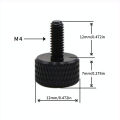 10pcs M3/M4*12mm Aluminum alloy colorful knurled thumb screws computer chassis side panels DIY knurled hand tighten screws. 