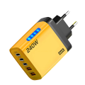 5 Ports USB C PD Charger Quick Charge 3.0 Type C USB Phone Chargers Fast Charging Adapter For iPhone 16 15 .
