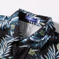 Men's Summer Short Sleeve Printed Shirt Thin Beach Shirt Men's Clothing Turtle Neck Polo  Shirt for Men Casual Top. 