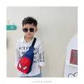 Marvel Disney Cartoon Children's Shoulder Bags Anime Spiderman  High Capacity Chest Bag Unisex Messenger Bag Kids Gifts. 