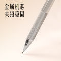 Deli SH170 Metal Mechanical Pencil HB 0.7 MM with lead and Eraser.