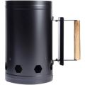 Barbecue Fire Starter Stainless Steel Barbecue Charcoal Burner Portable Handle Ignition Barrel Camping Picnic Cooking Stove Hood.