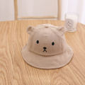 Cute Bear Baby Bucket Hat With Ears Boy Girl Cotton Kids Sun Hat Outdoor Summer Child Panama Cap. 