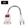 Direct plug swivel lamp head lamp mouth E27 large screw lamp holder type universal hose with switch. 
