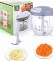 Spin handy chopper for vegetable and fruits easy to spin and cut vegetables with sharp 4 blades easily chops all vegetables with out any mess in your kitchen. 