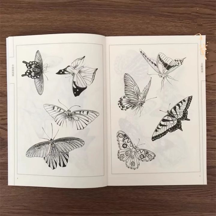 Adult%20Coloring%20Book%2094%20Pages%20Hundred%20Butterflies%20Chinese%20Line%20Drawing%20Collection%20Stress%20Relief%20And%20Relaxation%20Art%20Painting%20Book%20-%20Image%204
