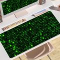 Matrix Binary Code  Floor Mat 80x30cm XL Lockedge Office Computer Desk Mat Table Keyboard Big Mouse Pad Laptop Cushion Non-slip. 