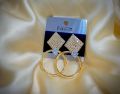 very unique design Metallic ring style tops in gold colour. 