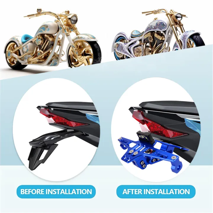 For%20Royal%20Enfield%20Bullet/Meteor/Classic%20350%20500%20Interceptor%20650%20Continental%20GT%20535%20Himalayan%20411%20Motorcycle%20License%20Plate%20Holder%20-%20Image%205
