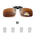 4 Color Grey Lenses Polarized Sunglasses Clip On Flip Up UV 380 Driving Fishing Night Vision Glasses Clips. 