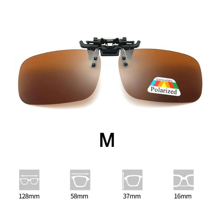 4%20Color%20Grey%20Lenses%20Polarized%20Sunglasses%20Clip%20On%20Flip%20Up%20UV%20380%20Driving%20Fishing%20Night%20Vision%20Glasses%20Clips%20-%20Image%207