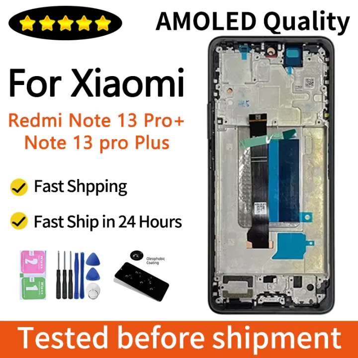 6.67“ AMOLED for Xiaomi Redmi Note 13 Pro+ Plus 5G Lcd Display Touch ...
