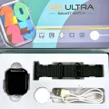 W9 ULTRA SMARTWATCH Curved Display Set Own Wallpaper & Double Button With Scroll Working And Edge To Edge Display Curved Bluetooth / SMS /Whatsapp / News And All Apps Notifications Alarm Clock / Bluetooth Calling & Music Playback/ Calendar / Calculator. 