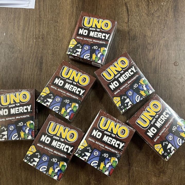 Uno No mercy Game Board Games UNO Cards Table Family Party Entertainment UNO Games Card Toys Children Birthday Christmas