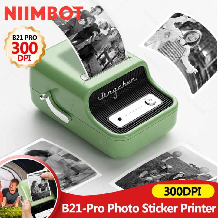 300dpi Niimbot B21 Pro Label Printer Wireless Bluetooth Photo Printer 20-50mm Print Width for Picture Shipping Lable Home Office