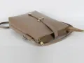 Women PU Crossbody Bucket Bag Faux Leather with Buckle for Work and Travel. 