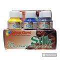 Pack of 6 colorchem silk fabric paints - multicolors. 