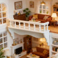 Mini Wall-Mounted Storage Rack, Miniature Model Furniture, Accessory for Dollhouse Scene Decoration.