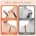 6pcs Invisible Silicone Bra Strap Pads, Non-Slip & Traceless Pressure-Relief, White/Black Options.