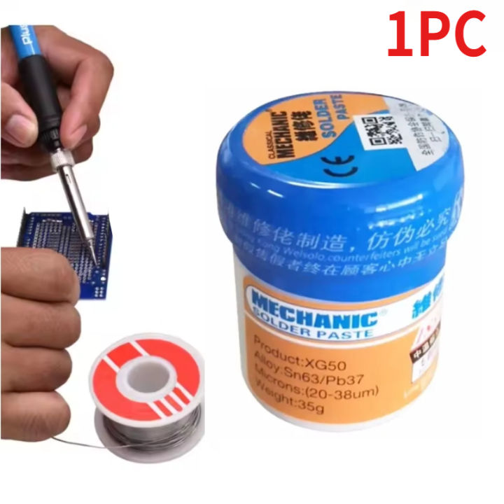 1PC XG-50 Medium Temperature Solder Paste 35G Liquid Solder Paste SN63 ...