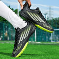 Men's High Top Soccer Shoes FG/TF Long Spikes  Football Boots Lightweight Professional Athletic Training. 
