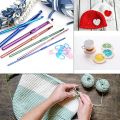 KRABALL 54PCS Crochet Needles Set Crochet Hooks Kit Ergonomic Knitting Needles Blunt Needles Stitch Marker with Storage Case. 