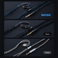 KBEAR ST12 Plus 2m 8 Core Silver-Plated Upgraded IEM Cable With 3.5/4.4mm 2PIN/QDC/MMCX Headphone Cable For KZ Gaming Headset. 
