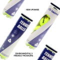 Performance Tennis Balls,Pack of 4 Premium Wool Felt,High Bounce 140cm,Vacuum Packed Durable Training Balls with Tournament Feel.