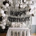 happy birthday decoration / Happy Birthday Theme Set: Includes 1 Birthday Banner, 1 Backdrop Curtain, 30 Balloons Perfect Birthday Party Accessories for Girls and Boys, Great for Home Decor and Celebrations!. 
