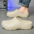 Mens Anti Slip Waterproof Chef Kitchen Shoes Mule Shoes Men and Women Dirt Resistant Work Shoes Sandals Nurse Shoes Breath Clogs. 