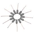 New 10/20pcs Carbon Brushes Wire Leads Generator Generic Electric Motor Brush Replacement 4.5 x 6.5 x 20mm.