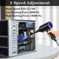 500W Electric Air Duster, Air Blower Replaces Canned Air Spray for PC Computer Keyboard Cleaner Compressed Air Can Duster.