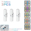 Double-head LED Night Light with Motion Sensor RGB Rechargeable Magnetic Wall Lamp Mood Ambient Light for Cabinet Hallway Stair. 